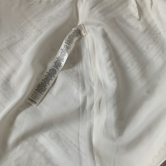 White House Black Market Metallic Studs Mini Skirt White Silver Gold - Picture 7 of 9